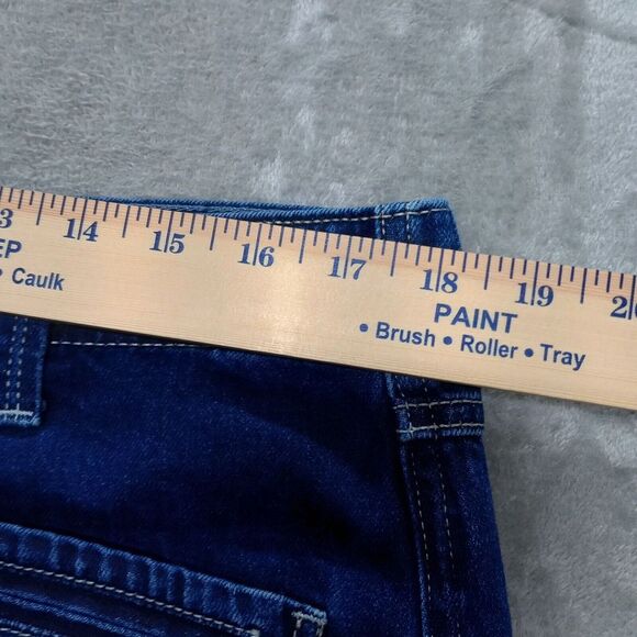 Free People We The Free Button Fly Flare Jeans 32 x 32 Night Sky Blue Trouser - Picture 6 of 16